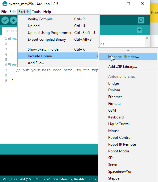 Arduino Web Editor Libraries