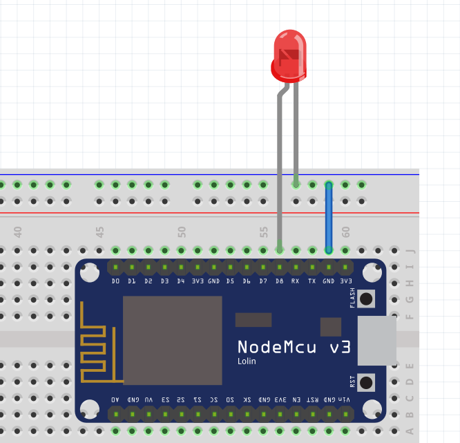 esp8266 LED blinker example