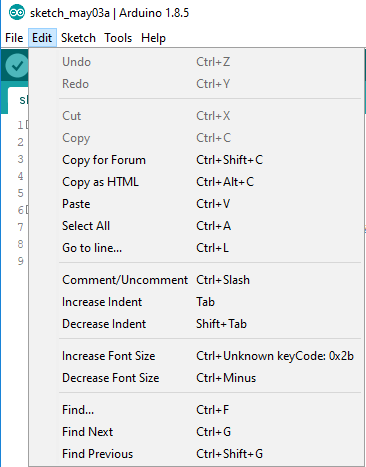Arduino Desktop IDE Edit