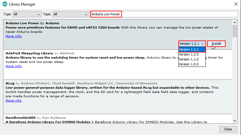 Arduino IDE library 3