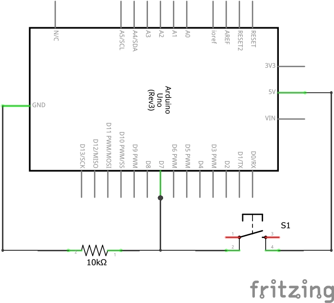 Pull Down Resistor Circuit