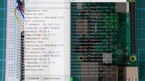 NodeMCU Raspberry Pi MQTT WiFi