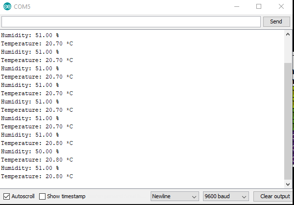 NodeMCU temperature and humidity