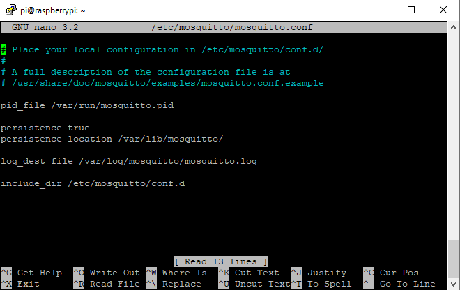 Raspberry Pi Mosquitto Configuration 2