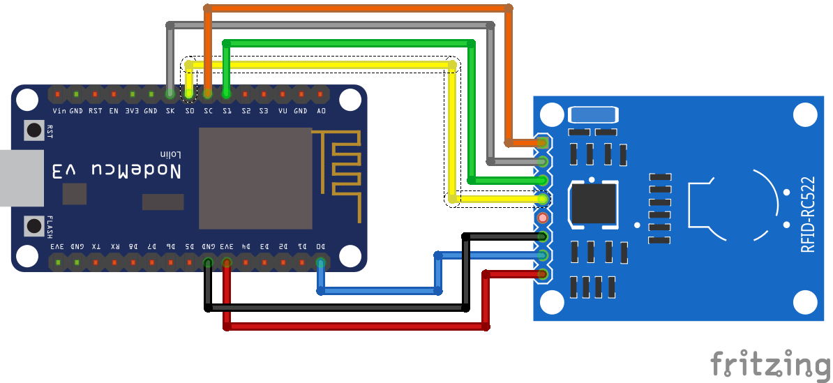 RFID RC522 ESP8266 NodeMCU