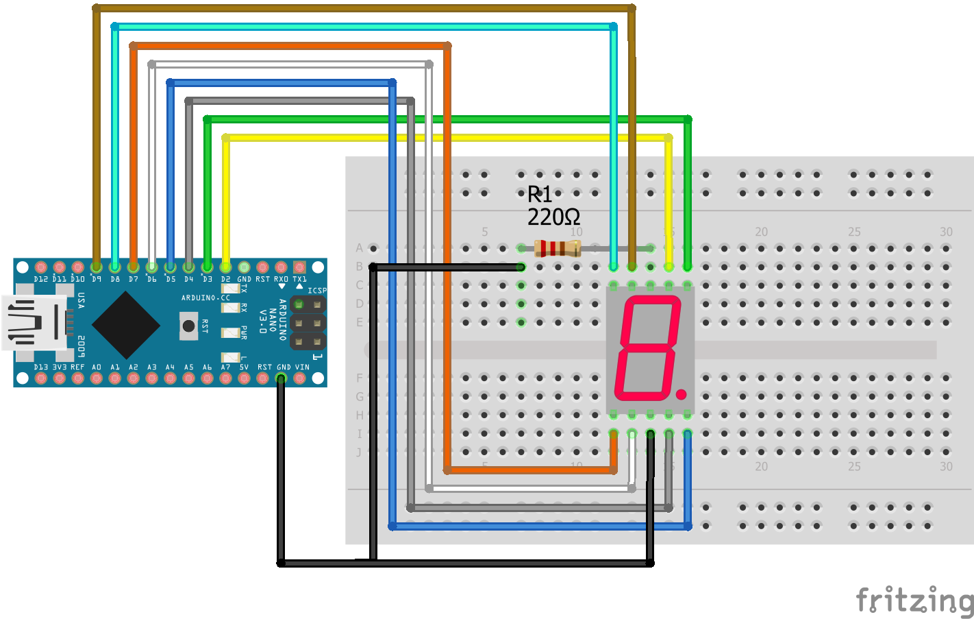 7 Segment Display Arduino How To Set Up 7 Segment Displays On The Images 6968