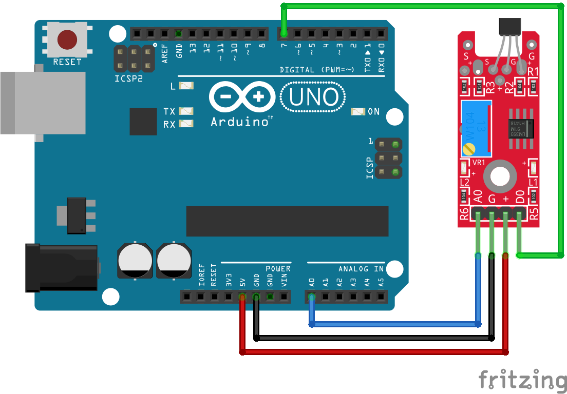 Linear Hall Sensor KY-024 Arduino Uno